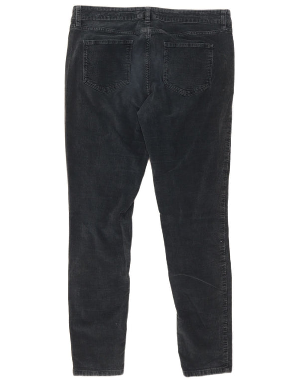 Pantaloni skinny in velluto a coste da donna Fat Face UK 14 Large W32 L28 Cotone grigio