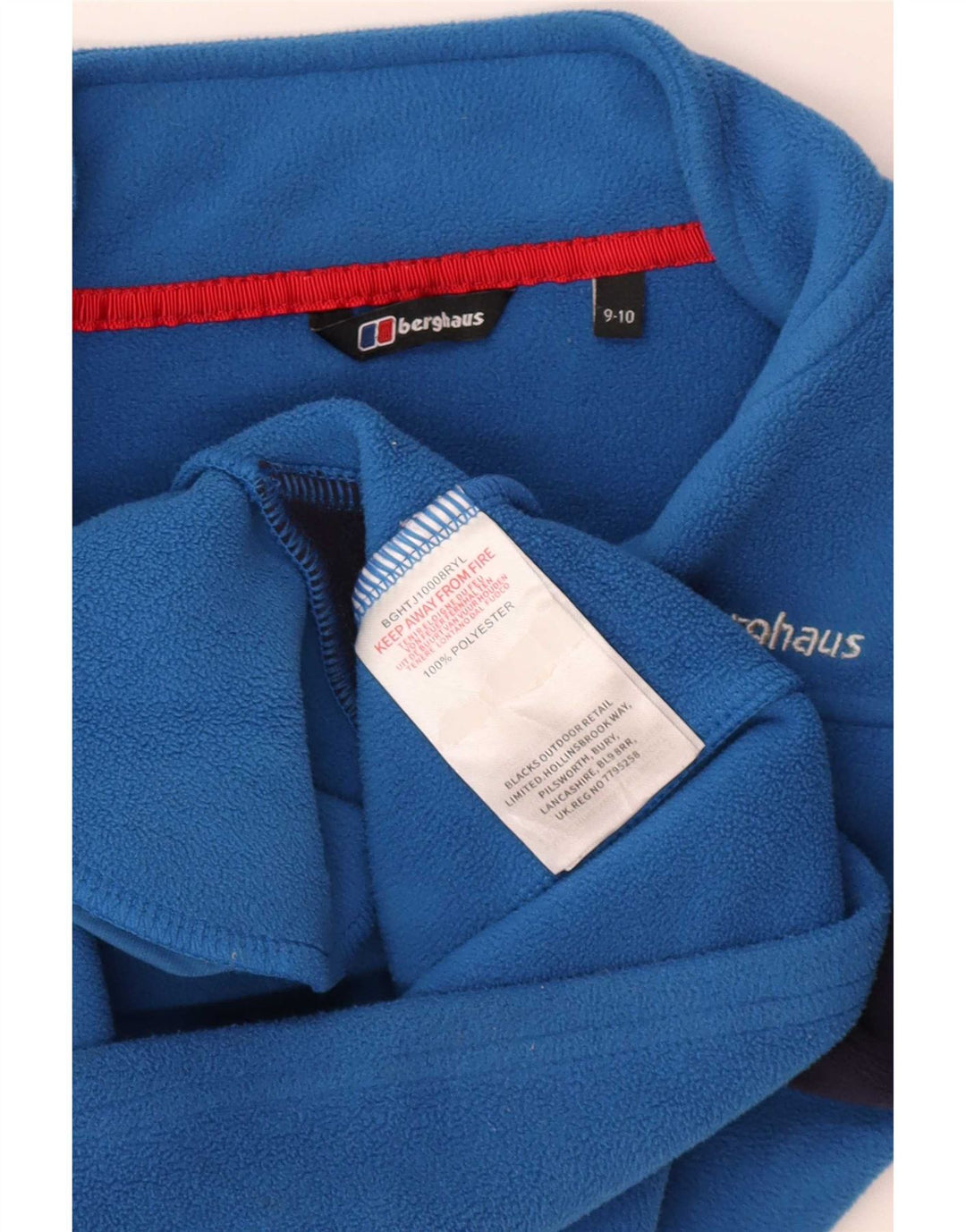 Giacca in pile da bambino Berghaus 9-10 anni in poliestere color block blu