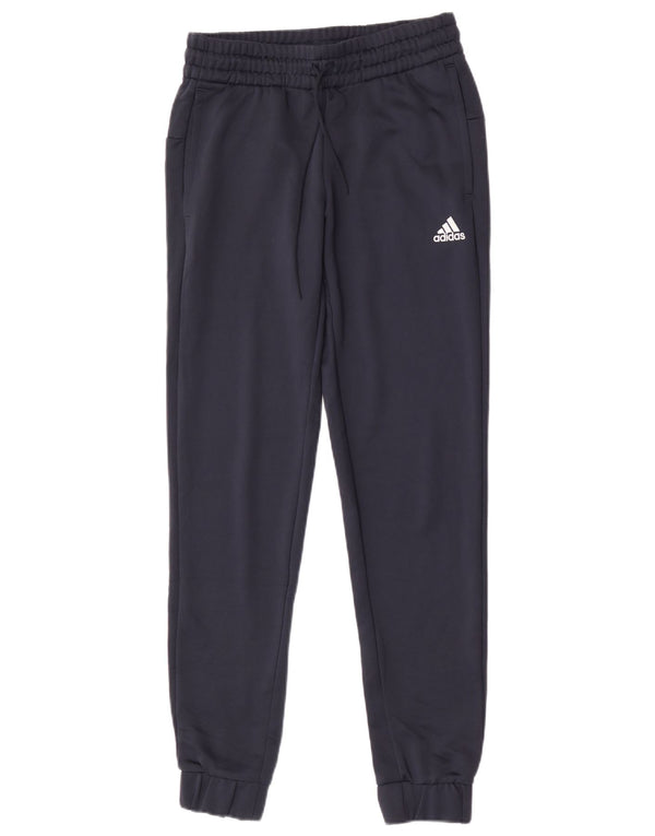 Pantaloni da tuta da donna Adidas Joggers UK 4/6 XS poliestere blu navy
