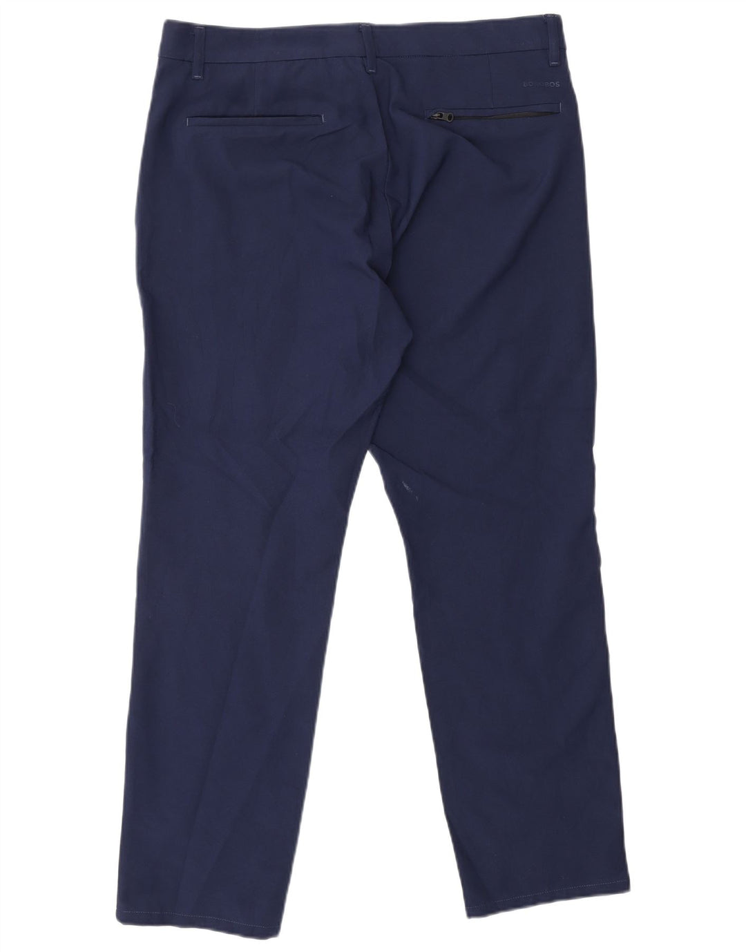 BONOBOS Pantaloni chino slim fit da uomo W32 L28 poliestere blu navy