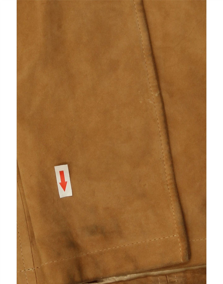 Giacca Scamosciata Uomo Ombraluce IT 46 Large Pelle Marrone