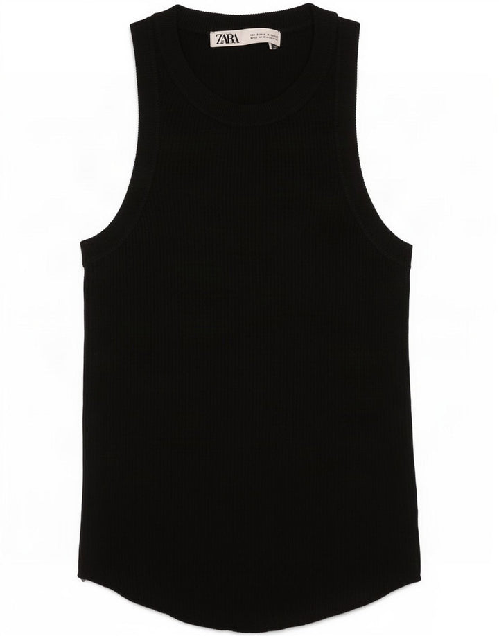 Canotta Zara da donna UK 8 piccola nera