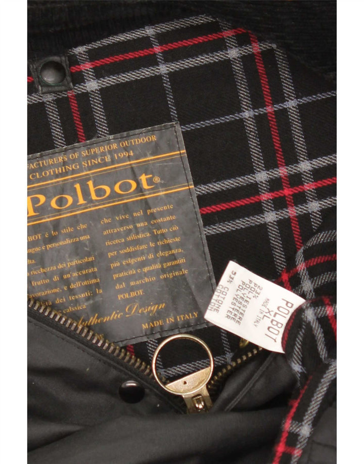Giacca da uomo in cotone cerato Polbot UK 42 XL Nera