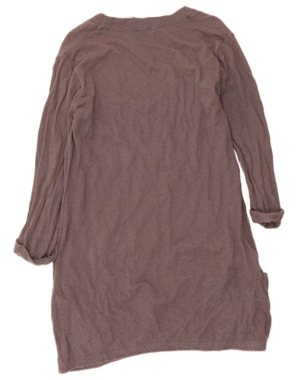 Abito maglione oversize da donna con maniche a 3/4 Cos UK 10 piccolo cotone grigio