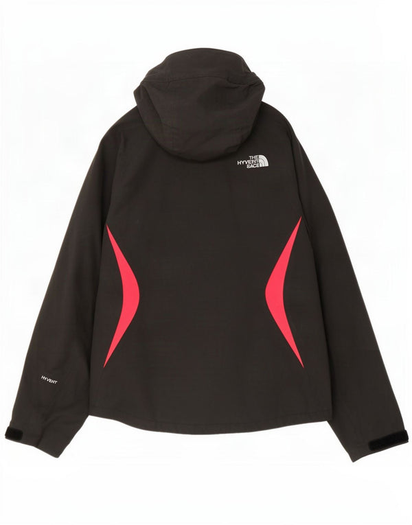 The North Face Womens Hyvent Rain Jacket UK 14 Medium Grey Colourblock