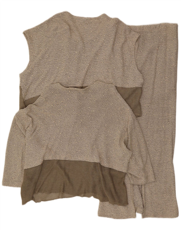 Set gonna 3 pezzi da donna Naomi EU 40 medio W30 viscosa color block grigio