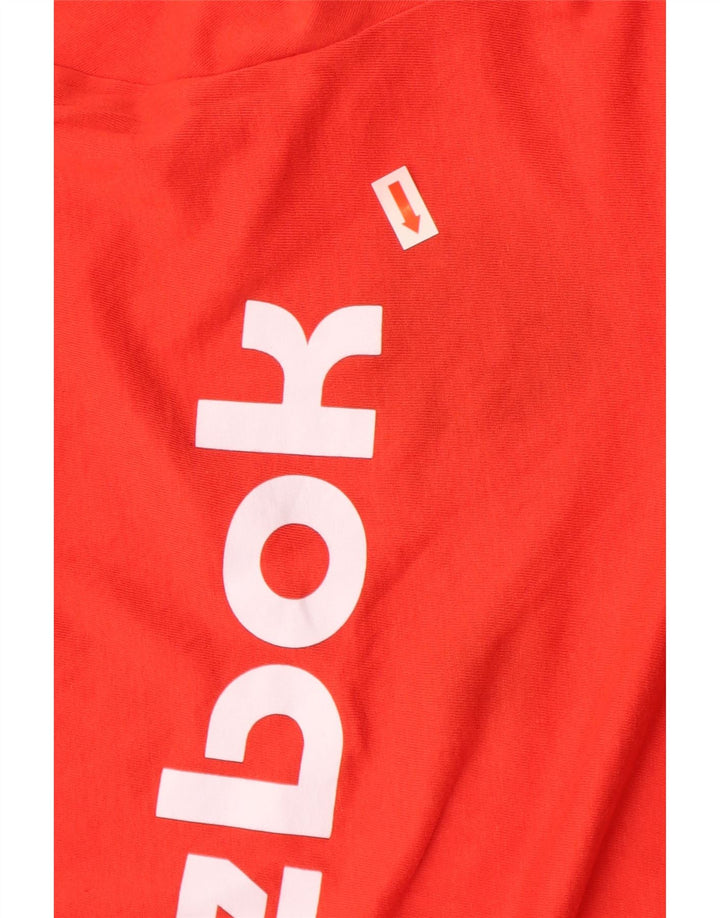 T-shirt grafica da uomo REEBOK Top XL in cotone rosso