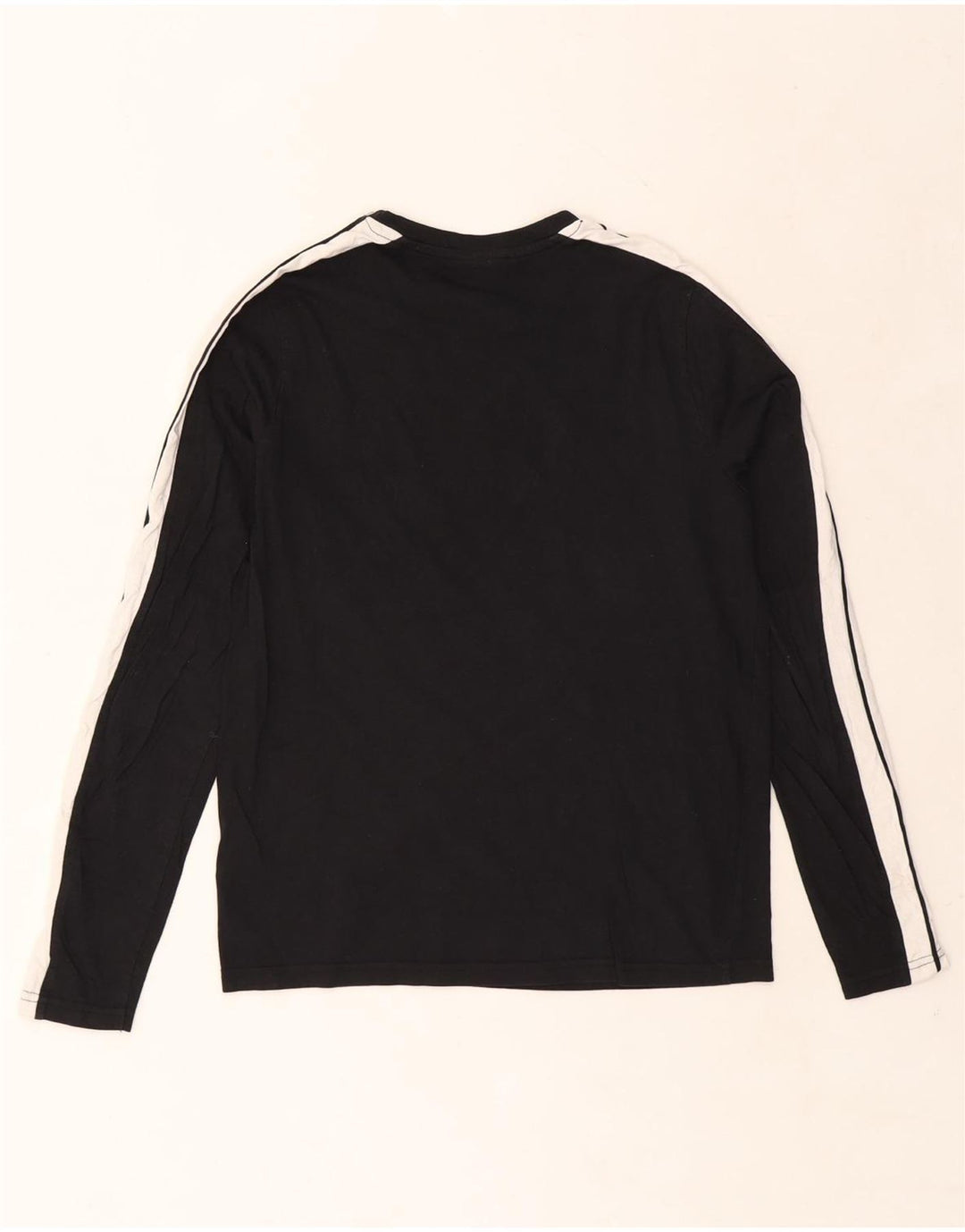 ELLESSE Womens Graphic Top Long Sleeve UK 10 Small Black Colourblock