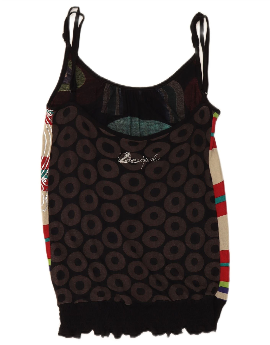 DESIGUAL Canotta da donna UK 12 Media multicolore geometrica