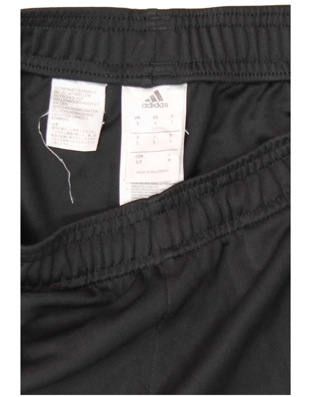 Pantaloni da tuta da uomo Adidas Small neri in poliestere