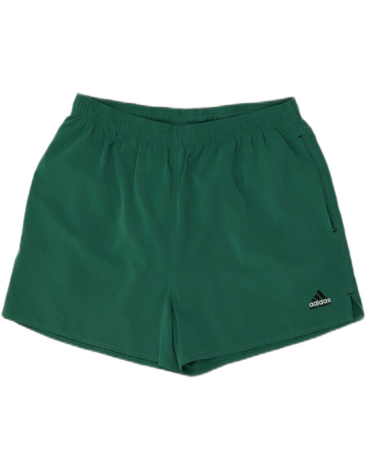Pantaloncini sportivi da uomo Adidas UK 40 poliestere verde medio