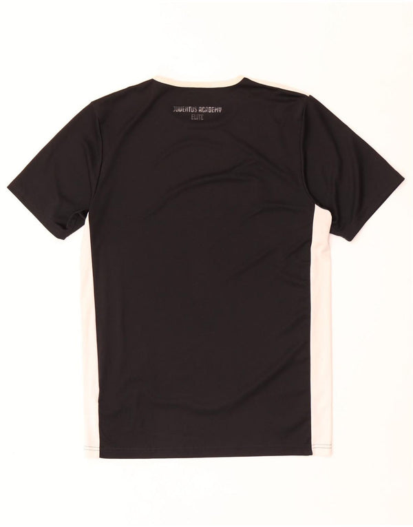 Adidas Uomo Juventus T-shirt grafica Top Small Nero Colourblock Poliestere