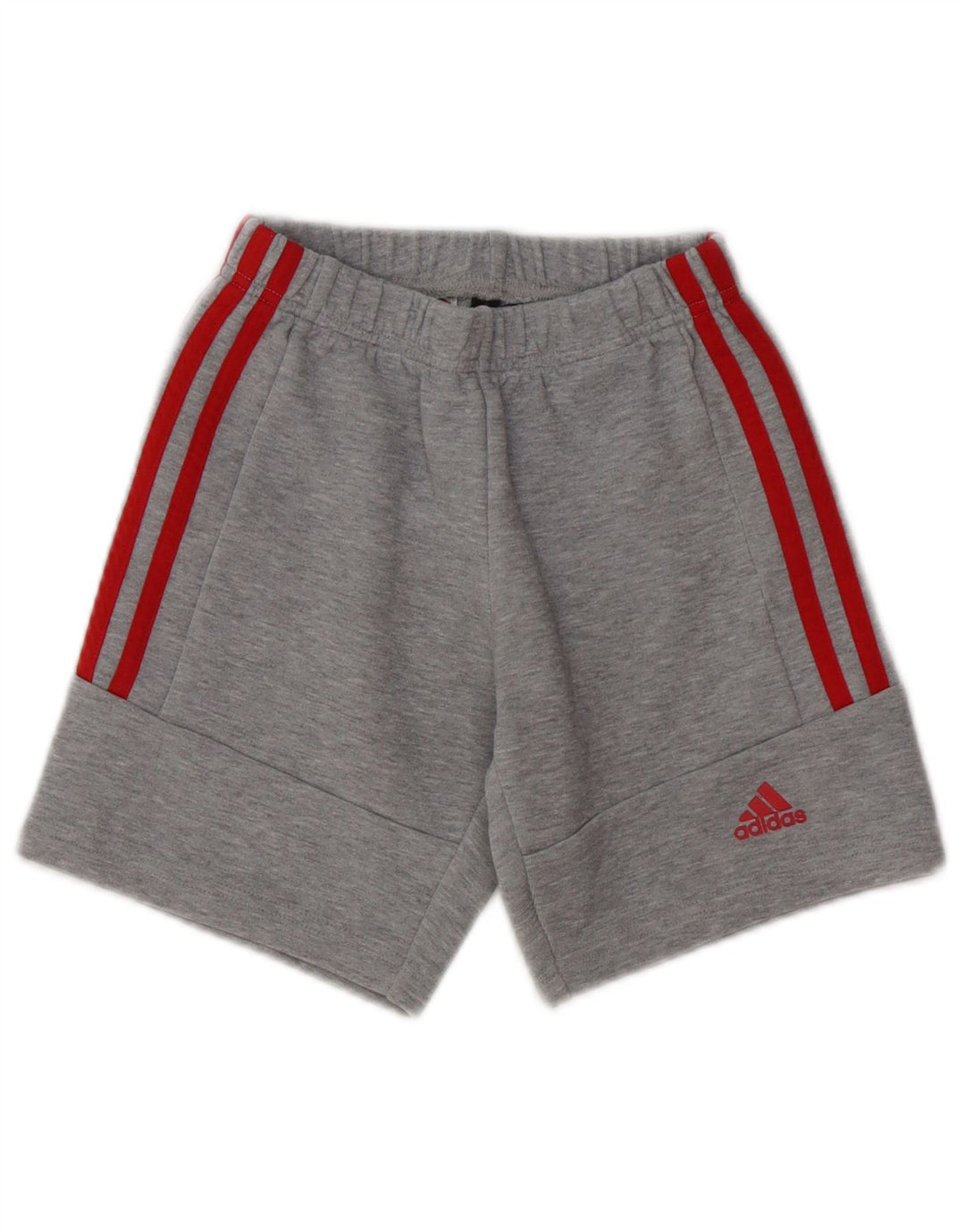 Pantaloncini sportivi Adidas da ragazzo 6-7 anni in cotone grigio