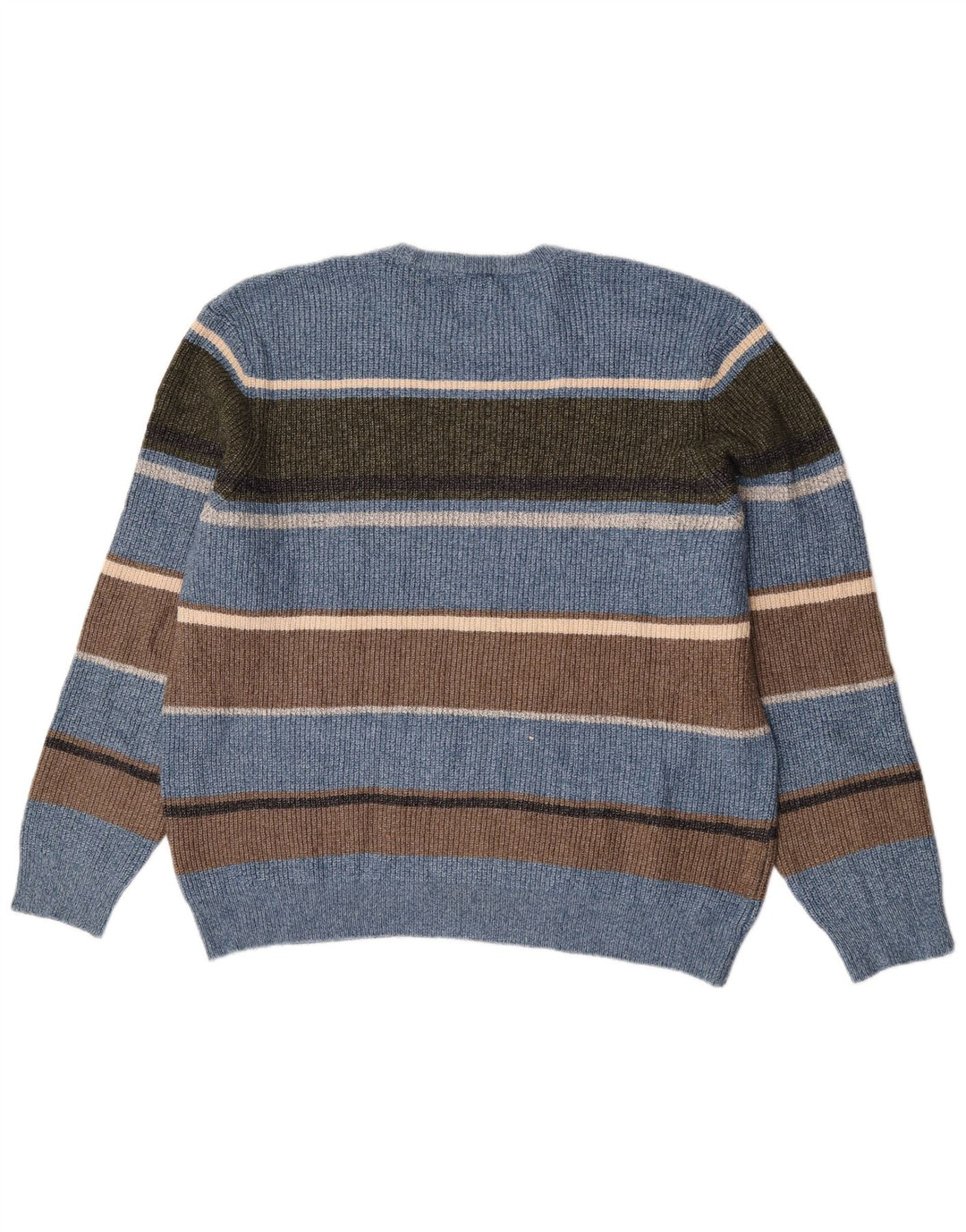 Maglione maglione girocollo da uomo Marks & Spencer 2XL poliammide a righe blu
