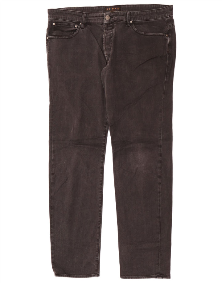 Jeans dritti da uomo Ted Baker W36 L30 neri