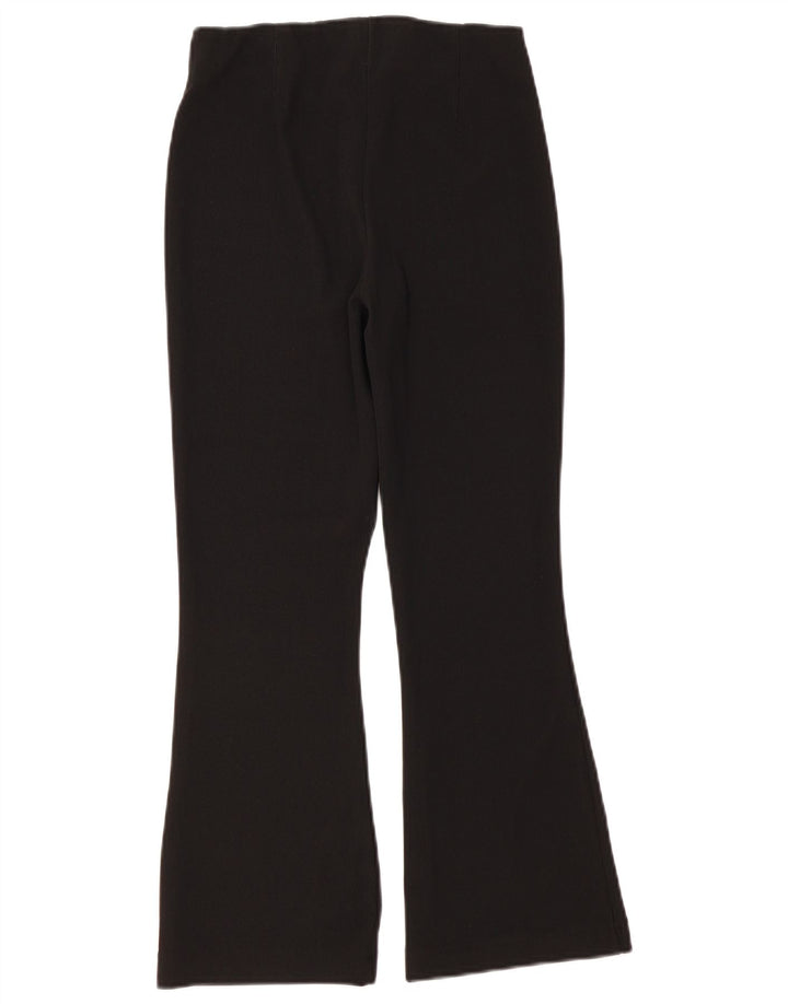 Pantaloni casual svasati da donna Zara grandi W32 L26 poliestere nero