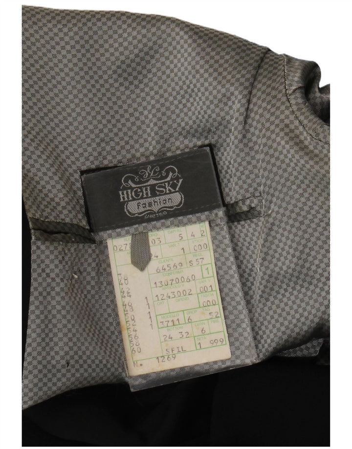 Giacca blazer a 1 bottone da uomo High Sky IT 52 XL Lana vergine nera