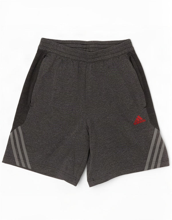 Pantaloncini sportivi Adidas Climacool da uomo piccoli in poliestere color block grigio