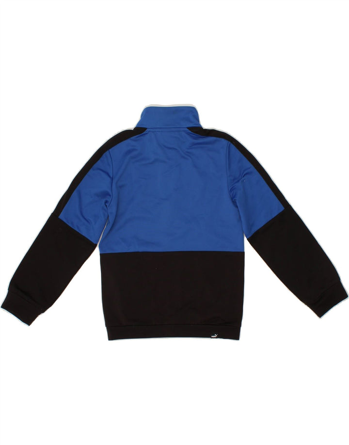 PUMA Boys Graphic Tracksuit Top Jacket 5-6 Years XS Black Colourblock Vintage Puma and Second-Hand Puma from Messina Hembry 