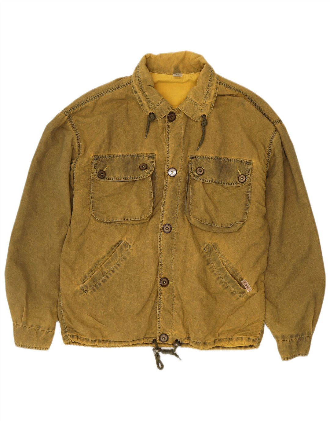 Giacca utilitaria vintage da uomo UK 44 2XL Cachi