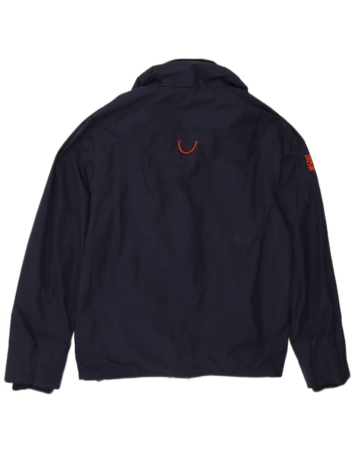 Giacca antipioggia da donna Superdry Windcheater UK 20 2XL Nylon blu navy
