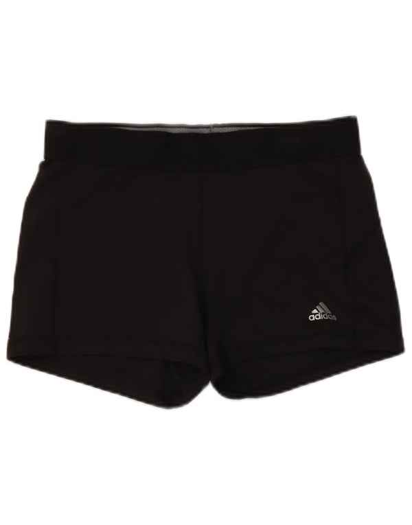 Pantaloncini sportivi Adidas Climalite da donna UK 16/18 grandi neri