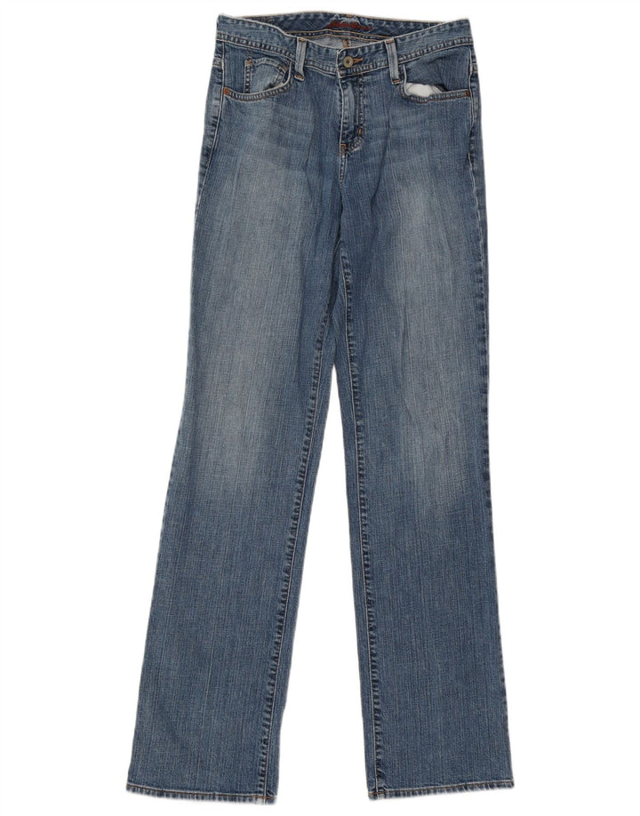 Jeans dritti da donna Eddie Bauer US 6 medi W31 L34 cotone blu