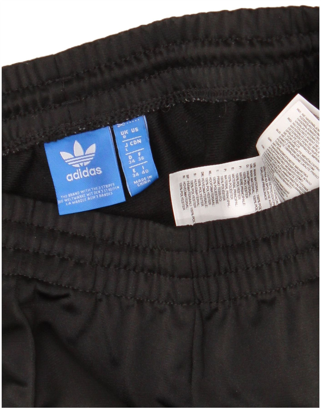 Pantaloni da tuta da donna ADIDAS UK 8 Small Poliestere nero