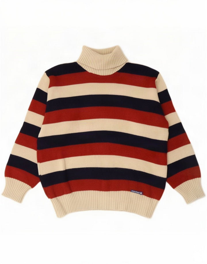 Maglione Colmar da donna con collo alto e collo alto IT 46 a righe grandi multicolori