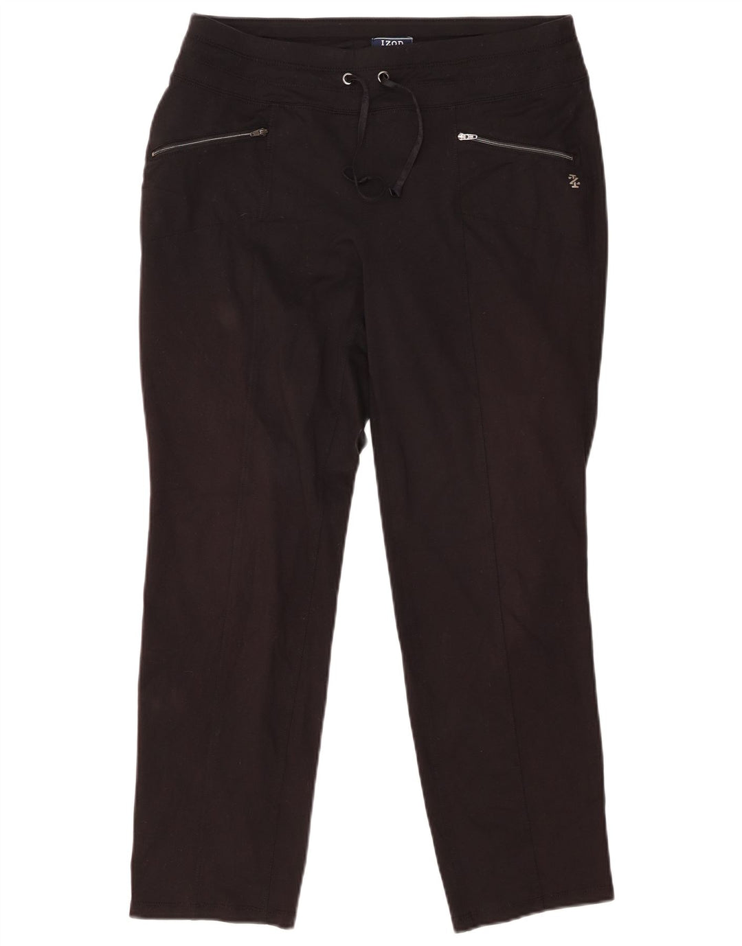 Pantaloni da tuta da donna IZOD UK 14 poliestere nero medio