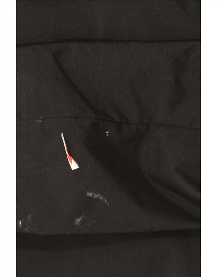 Giacca antipioggia da uomo con cappuccio Fred Perry UK 38 nylon nero medio
