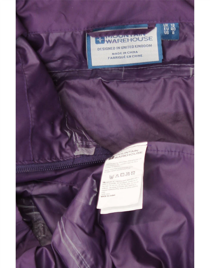 Giacca antipioggia da donna Mountain Warehouse UK 12 nylon viola medio