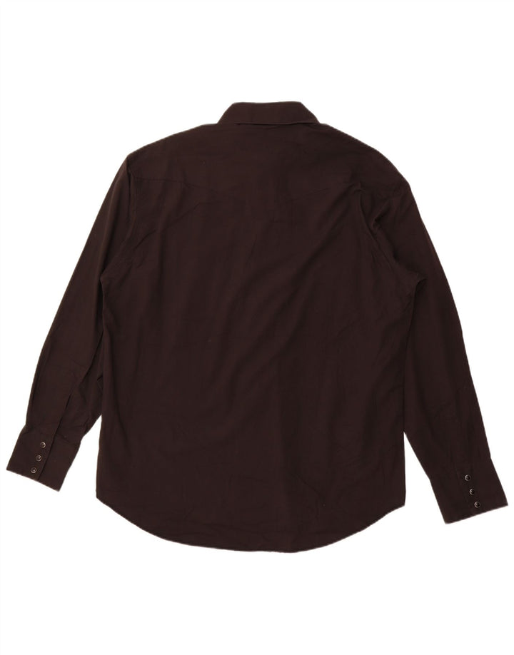 Camicia da uomo WRANGLER grande in cotone nero