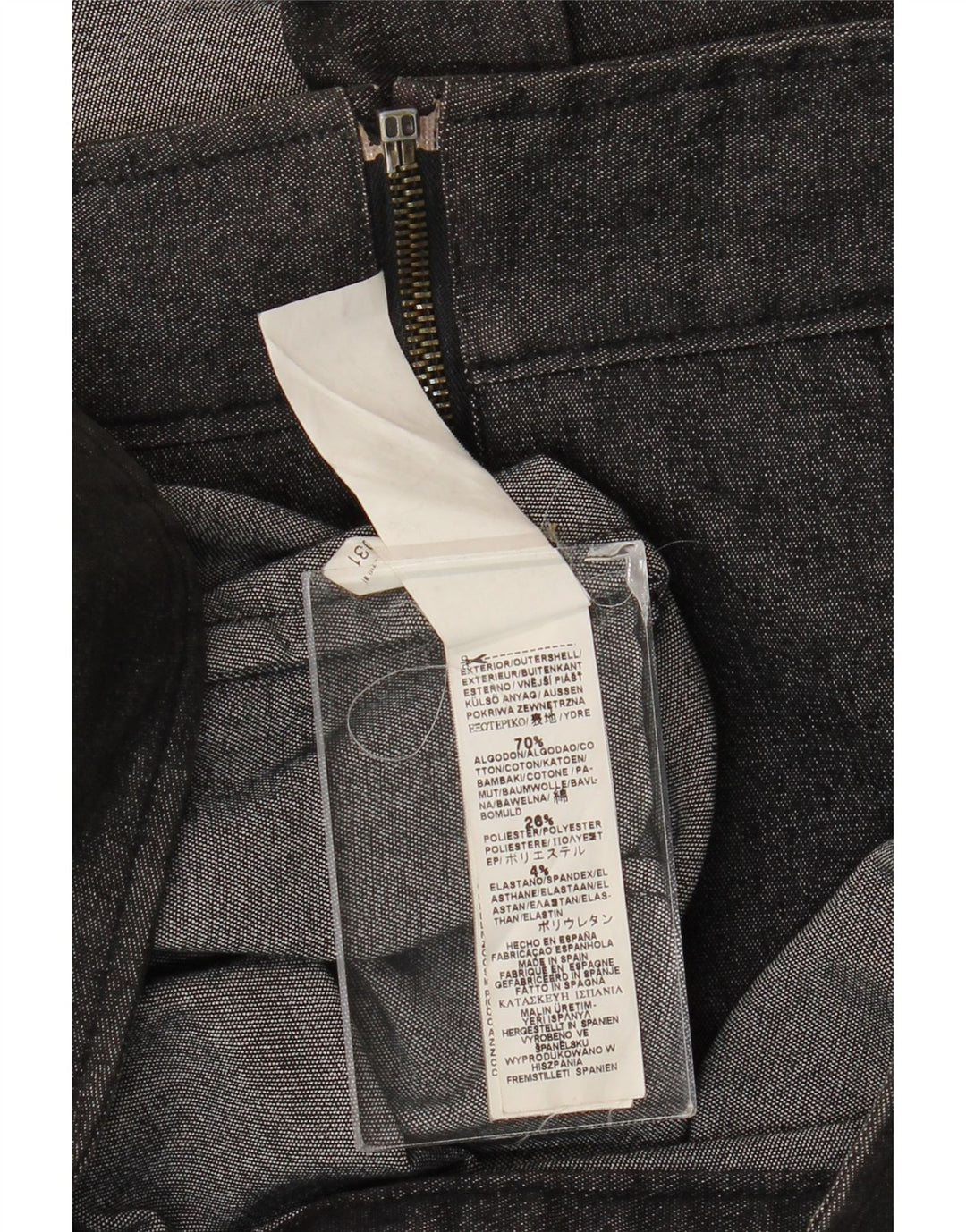 Giacca di jeans da uomo VINTAGE UK 36 piccolo cotone grigio