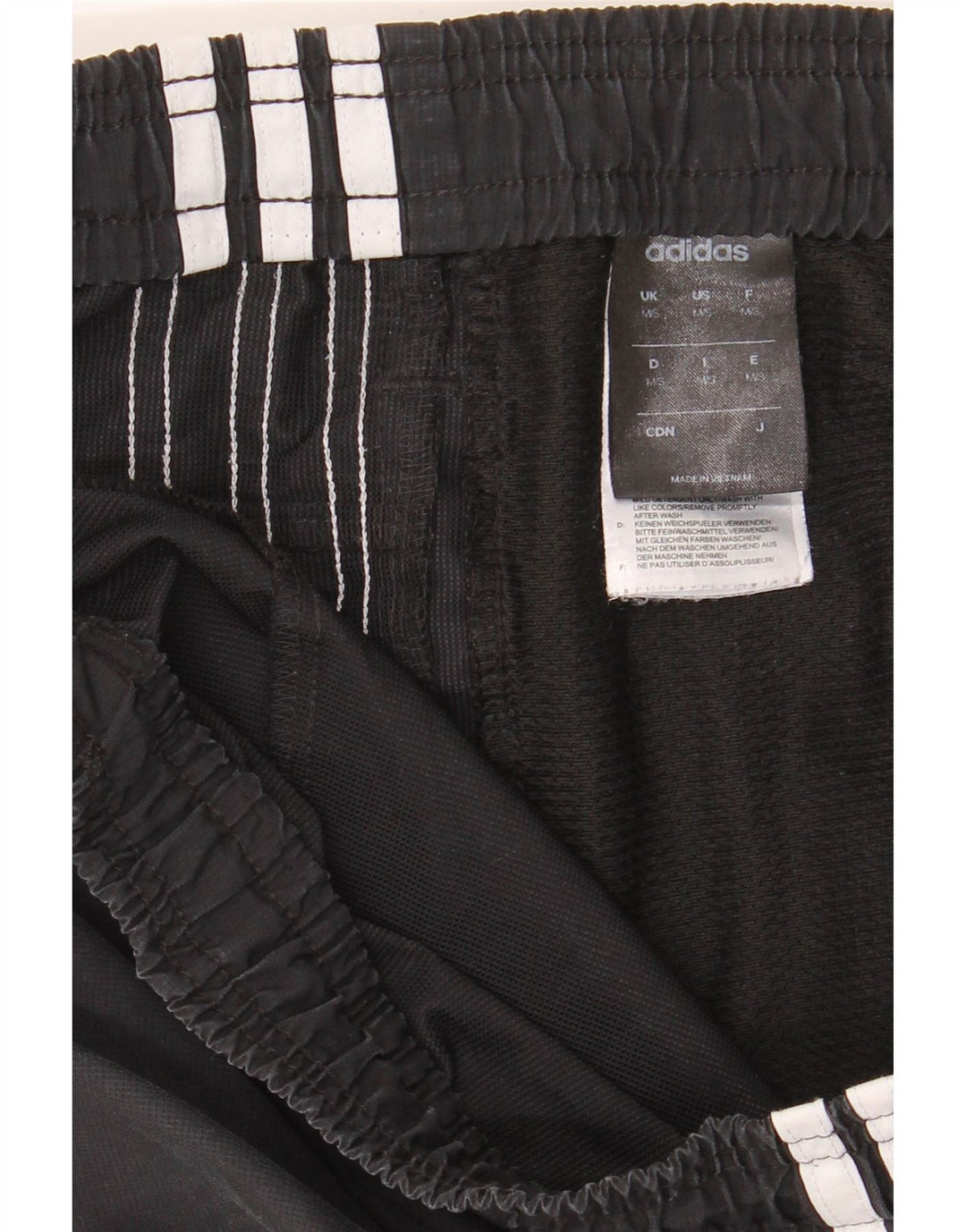ADIDAS Mens Tracksuit Trousers Joggers Medium  Black Vintage Adidas and Second-Hand Adidas from Messina Hembry 