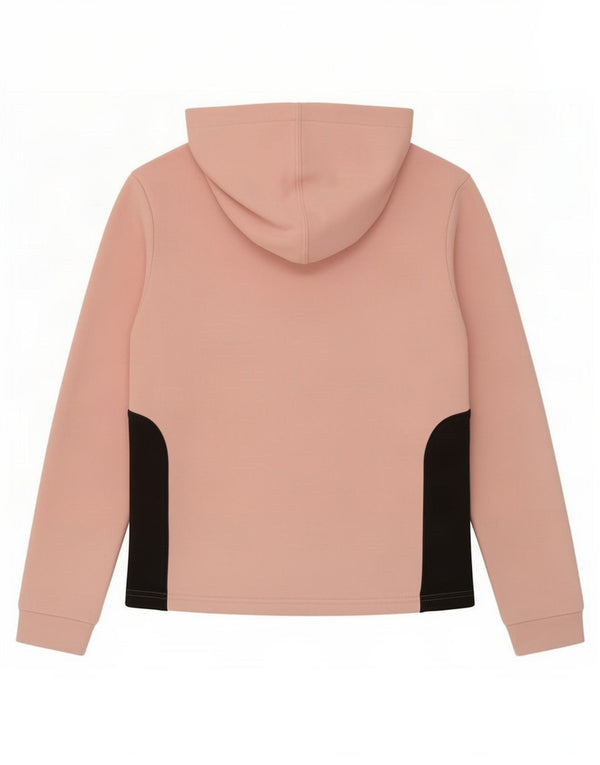 Felpa con cappuccio e zip per ragazze Puma 11-12 anni Sport in cotone color block rosa