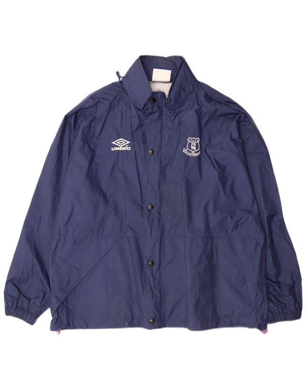 Giacca antipioggia da uomo con vestibilità ampia con cappuccio UMBRO UK 38 medio blu navy