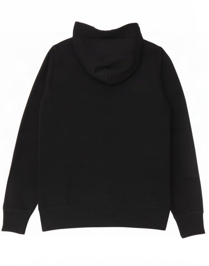 Felpa con cappuccio grafica Hollister da uomo piccola nera