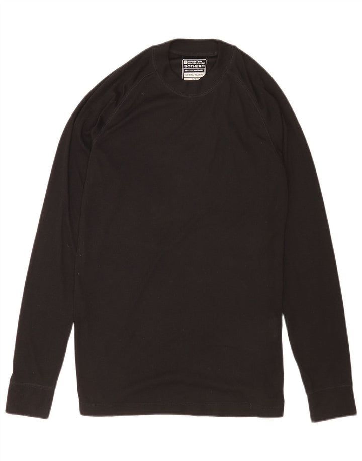 Mountain Warehouse Top da uomo a maniche lunghe piccolo in poliestere nero