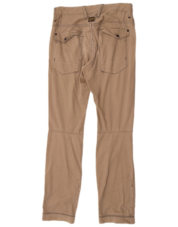 Pantaloni cargo dritti da uomo G-Star W32 L36 in cotone beige