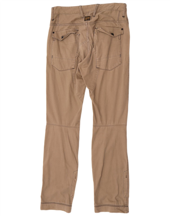 Pantaloni cargo dritti da uomo G-Star W32 L36 in cotone beige