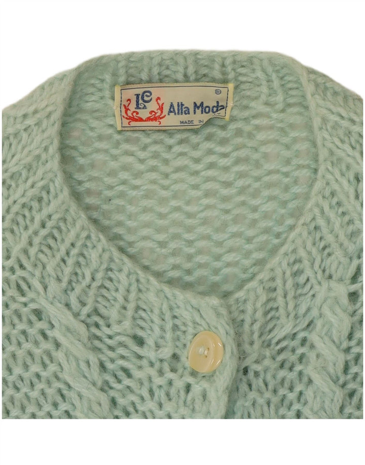 Maglione cardigan da donna Alta Moda UK 12 Verde medio