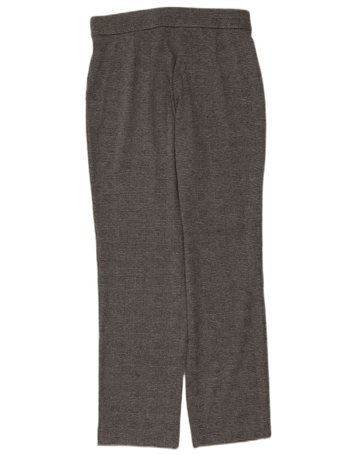 Pantaloni casual da donna Marks & Spencer UK 10 Small W30 L28 Pied de poule grigio