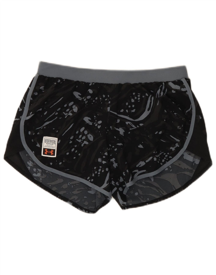 Pantaloncini sportivi da donna Under Armour UK 14 poliestere maculato nero medio