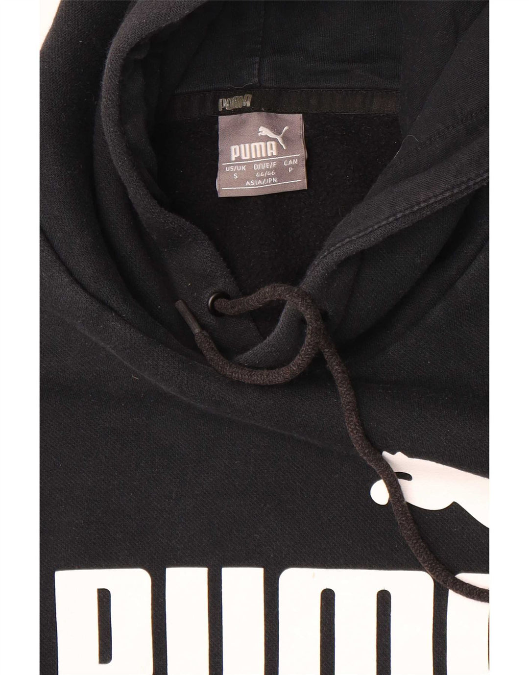 Felpa con cappuccio grafica da uomo Puma Small nera