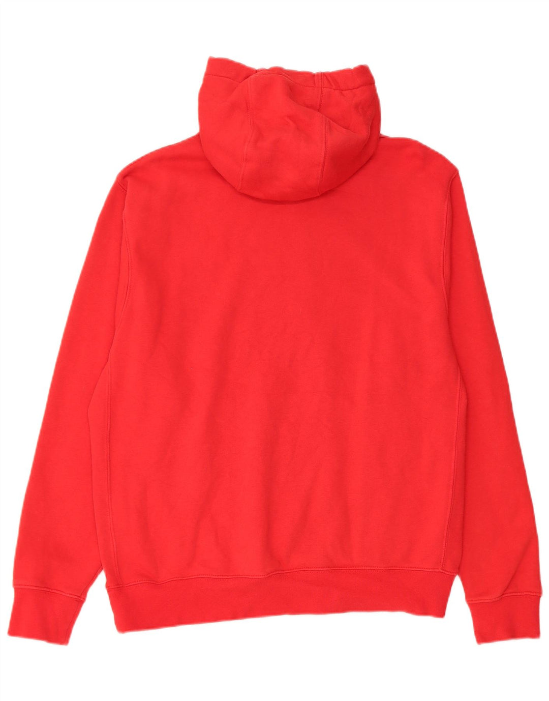 Maglia con cappuccio da donna Nike UK 14 cotone rosso medio