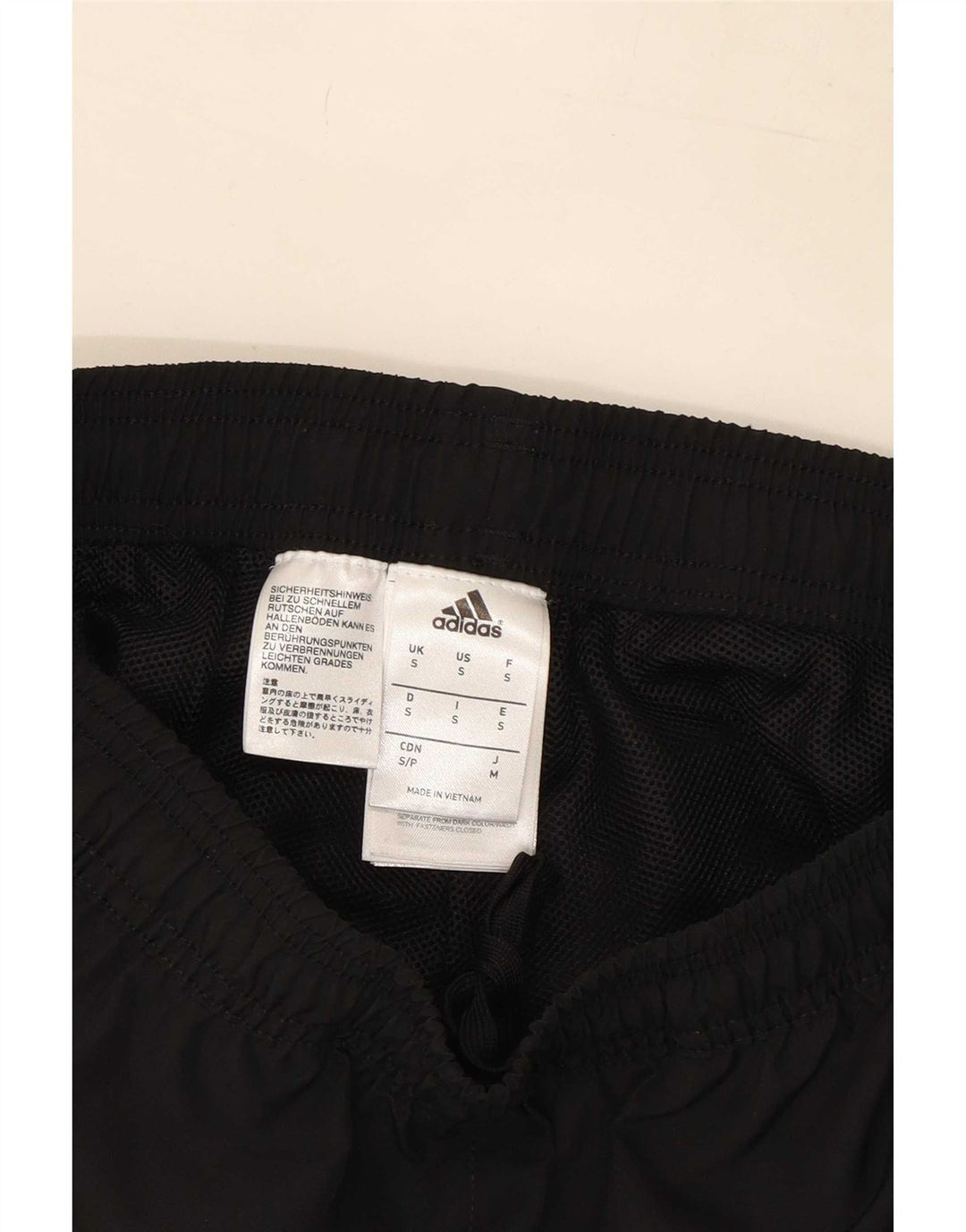 Pantaloni da tuta da uomo Adidas Joggers piccoli in poliestere nero