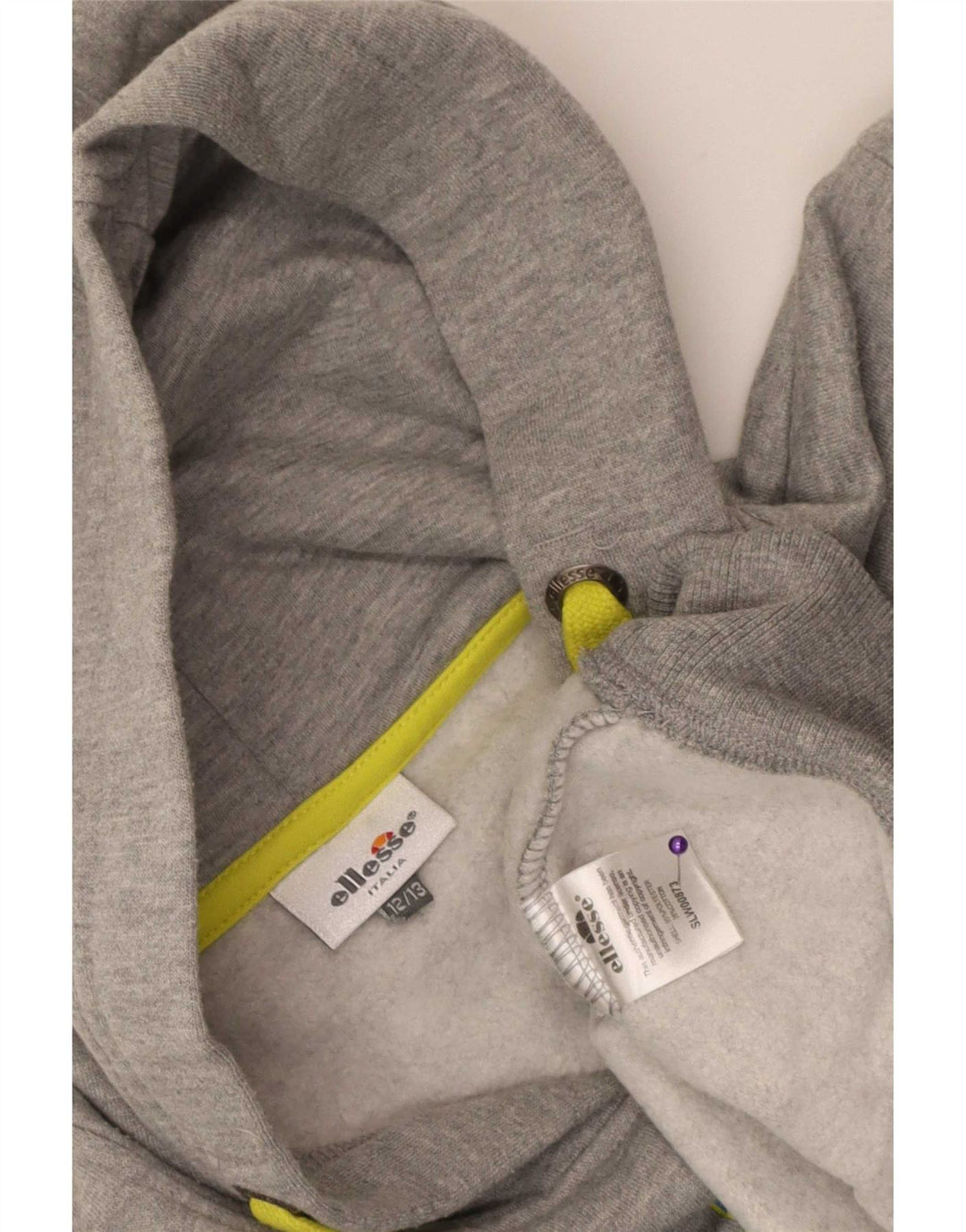 Felpa con cappuccio grafica da bambino Ellesse 12-13 anni in poliestere grigio