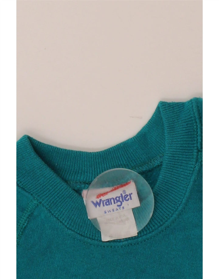 WRANGLER Womens Sweatshirt Jumper UK 18 XL Blue Cotton Vintage Wrangler and Second-Hand Wrangler from Messina Hembry 