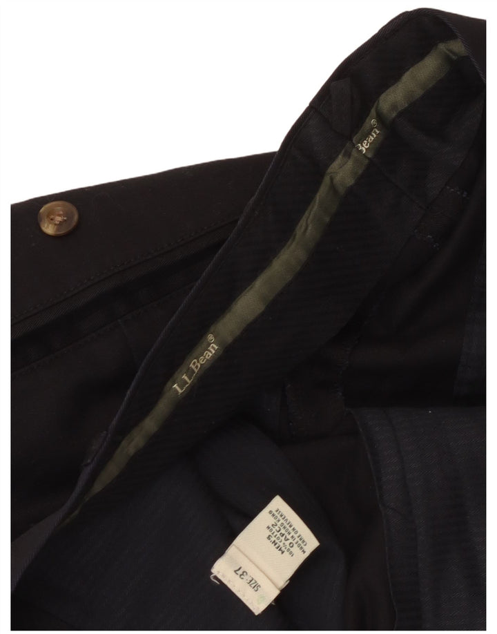 Pantaloni casual da uomo L.L.Bean W37 L32 in cotone nero